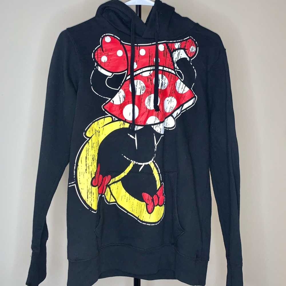 ✨Black Disney Minnie Mouse Hoodie with Mouse Ears on the Hood✨